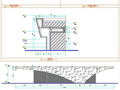 现代家具节点详图 柜台 工装 前台 服务台 水吧 施工图