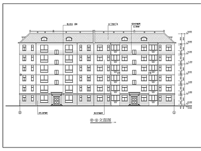 现代住宅楼建筑 住宅楼建施图 施工图