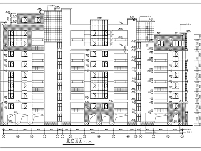 现代住宅楼建筑 度假公 施工图