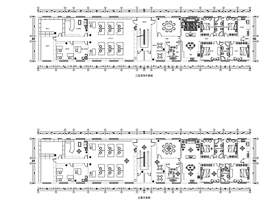 现代新中式办公楼建筑 办公楼装 施工图