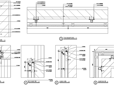 现代建筑工程节点 石材排版节点 节点 施工图