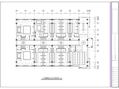 现代其他休闲娱乐空间 高档SPA中心装 施工图