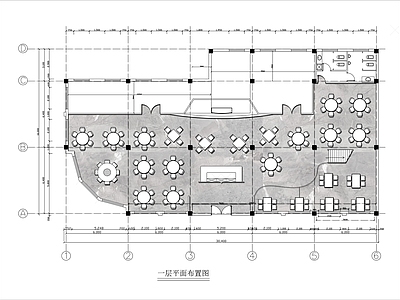 现代新中式中餐厅 新疆两层特色餐厅 施工图