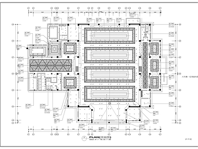 现代培训中心 大堂 公共区 施工图