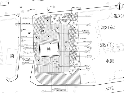 现代公园景观 口袋公园 施工图