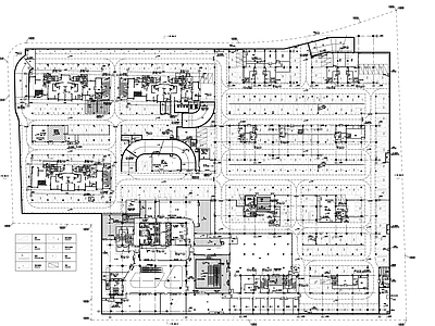 现代办公楼建筑 产业园标准车库图 施工图