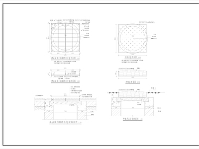 景观节点 装饰井盖 种植井盖 井盖 隐形井盖 隐形重型井盖 施工图
