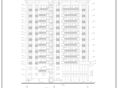 住宅楼建筑 某住宅建筑 施工图