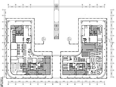 现代整体办公空间 50000㎡ 现代风格 办公空间 施工图