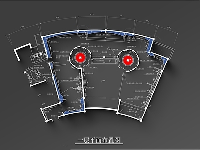 现代中式展厅 民间传统艺术展馆 施工图