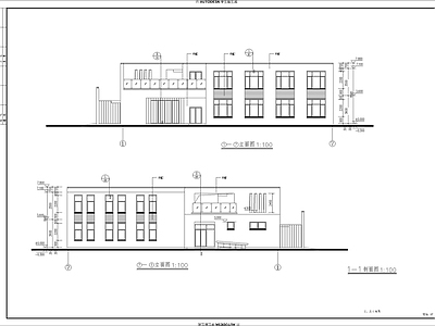 现代住宅楼建筑 人才公寓 自建房 楼 二层小楼 施工图