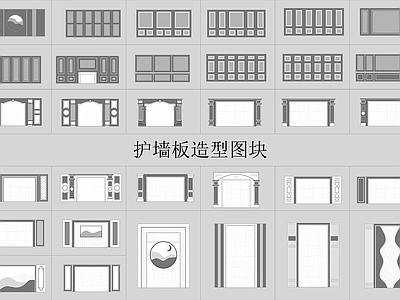 现代欧式背景墙 木饰面 电视 大理石 施工图