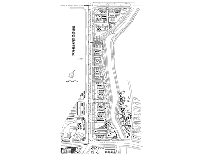 景观平面图 地块规划总平 施工图