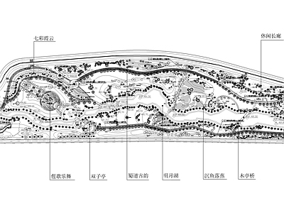 景观平面图 平面 施工图