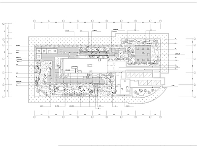 现代屋顶花园 园景观 施工图