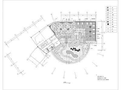 现代屋顶花园 园景观 施工图