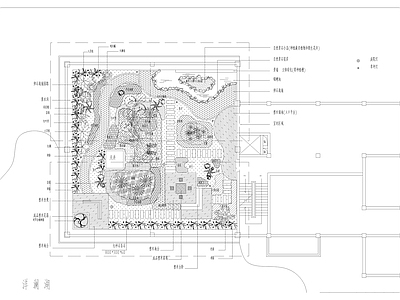 现代屋顶花园 园景观 施工图