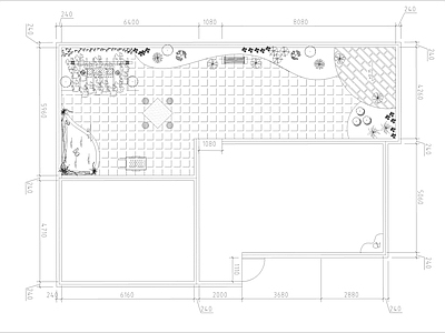 现代屋顶花园 园景观 施工图