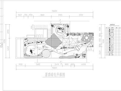 现代屋顶花园 园景观 施工图