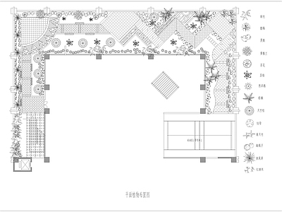 现代屋顶花园 园景观 施工图