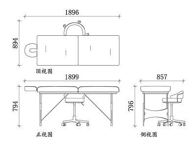 现代美容院 水疗 美容 按摩 Spa 美容设备 施工图