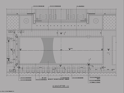 景观节点 泳池 施工图