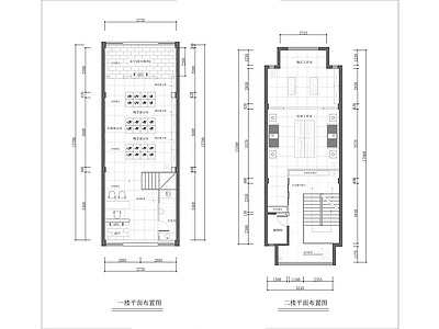 现代新中式茶馆 两层 茶楼 施工图