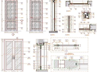 门节点 节点图 剖面 商业表 工装 大样 施工图