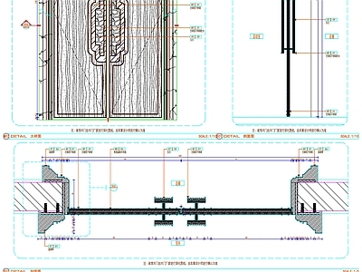 现代门节点 商业表 表详图 表 大样 节点图 施工图