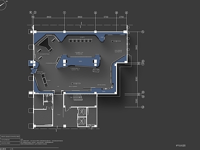 现代展厅 现代互联网体验厅 施工图