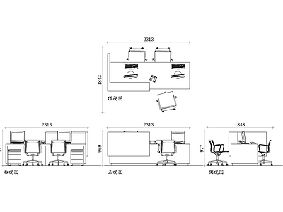 现代办公室 现代接待台 现代前台 现代风格接待台 办公室接待台 现代前台设计 施工图