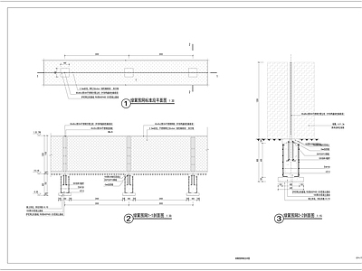 景观节点 绿篱 围网 金属 铁艺 施工图