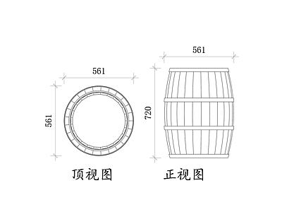 现代酒吧 橡木酒桶 橡木桶 酒桶 红酒桶 木制酒桶 施工图