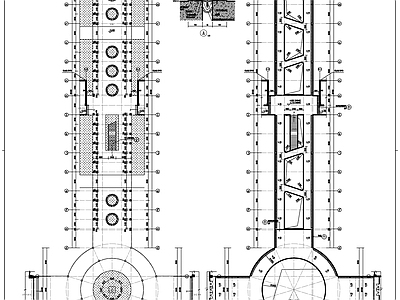 现代其他建筑 室外连廊建施 施工图