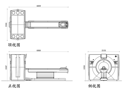 现代医院 医院CT扫描仪 CT扫描机 计算机断层扫描仪 医疗CT设备 CT影像设备 施工图