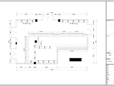 现代其他商业空间 药店 药店平面布局图 施工图