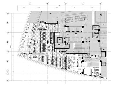 现代工业中餐厅 主题餐厅 施工图