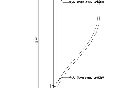 现代吊顶节点 吊灯顶面加固节点 施工图