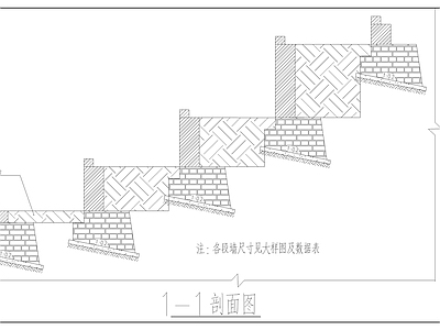 景观节点 叠形池详图 施工图