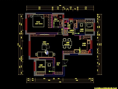 现代轻奢整体家装空间 施工图