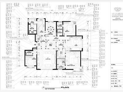 法式整体家装空间 大户型 别墅 施工图