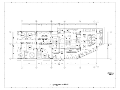 现代中餐厅 包厢 主题餐厅 施工图