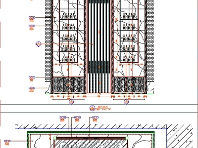 现代家具节点详图 工装屏风 工装隔断 屏风设计 隔断设计 隔断详图 施工图