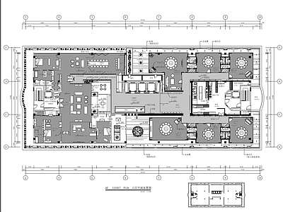 现代接待室 办公室 公司会客室 商务接待区 施工图