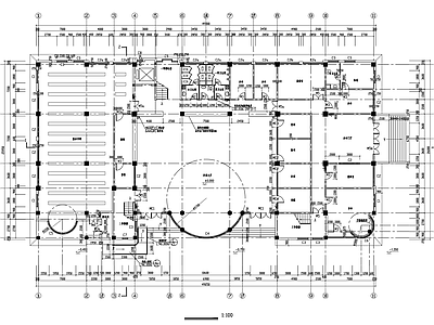 现代图书馆建筑 施工图