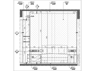 现代墙面节点 次大样 施工图