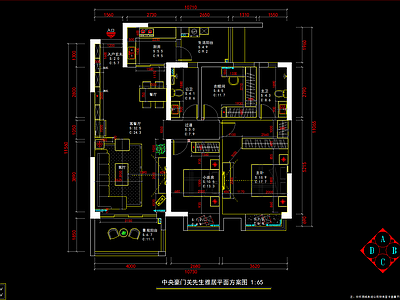 现代整体家装空间 小户型 施工图