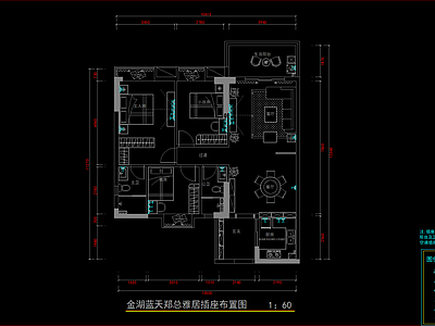 现代整体家装空间 小户型 施工图