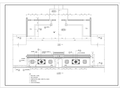 中式新中式景墙图库 次 景墙 楼 拱 施工图