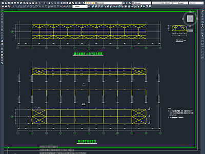 钢结构 钢框架结构 设 施工图